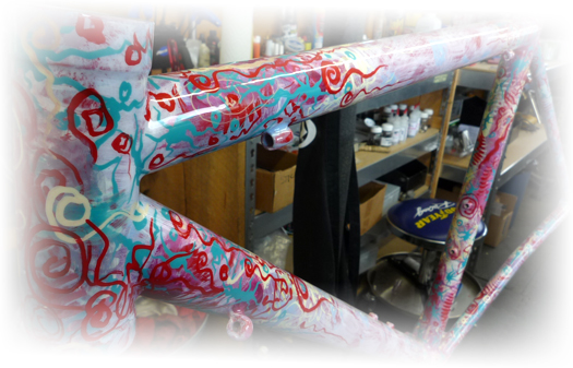 Exotic Custom Bicycle Paint