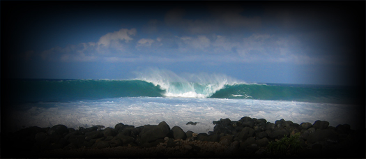 Surf's up in winter.