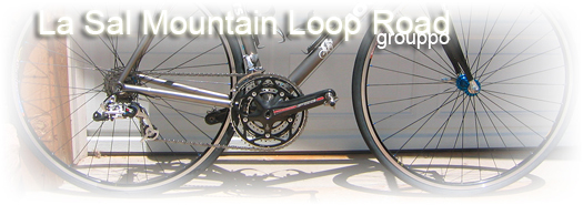 La Sal Mountain Road bicycle parts group