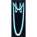 Navajo necklace, bracelet and earriings Navajo necklace, bracelet and earriings