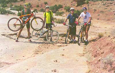 Dinosaur Tracking on a mountain biking.