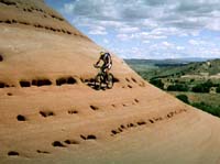 sidehilling on Moab Entrada