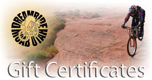 Gift Certificates for mountain bikers