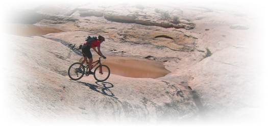 slick rock mountain biking in moab