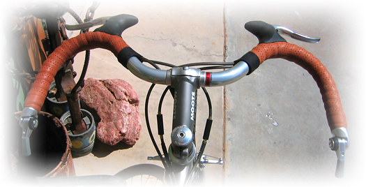 Brooks honey leather bar tape with in-line tension adjusters