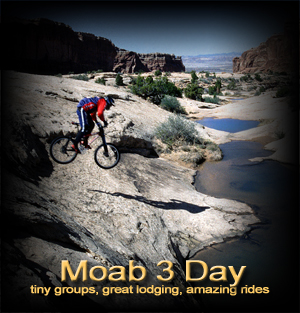 Moab 3 day mountain bike vacation