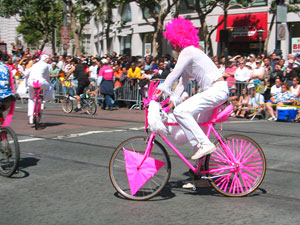 Pink Bike Man