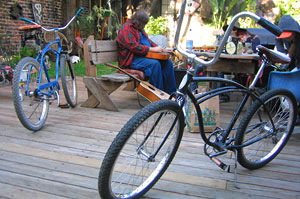 Vintage Schwinn cruisers.